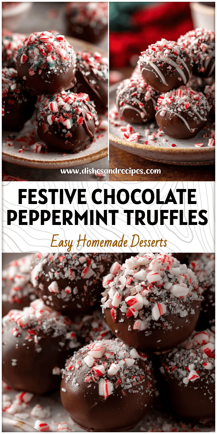 Chocolate Peppermint Truffle Balls – Easy Christmas Truffles Recipe